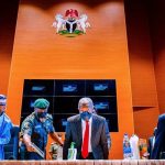 Tanko, Dongban-Mensem, Kanyip, others in attendance as Buhari declares 2021 Judges' Conference open