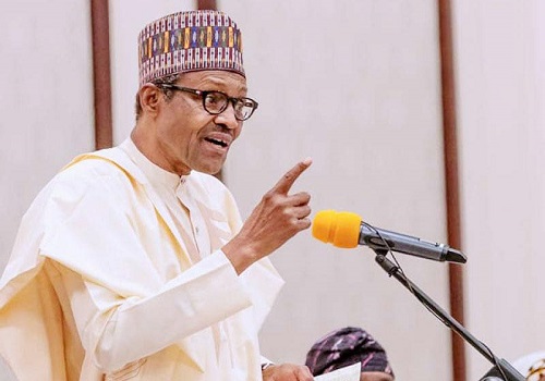 Angry President buhari