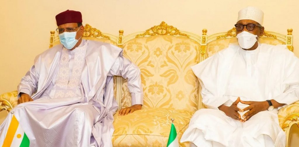 Niger Preseident Mohamed Bazoum and Nigeria President Muhammadu Buhari