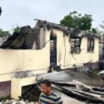 Girl set school ablaze