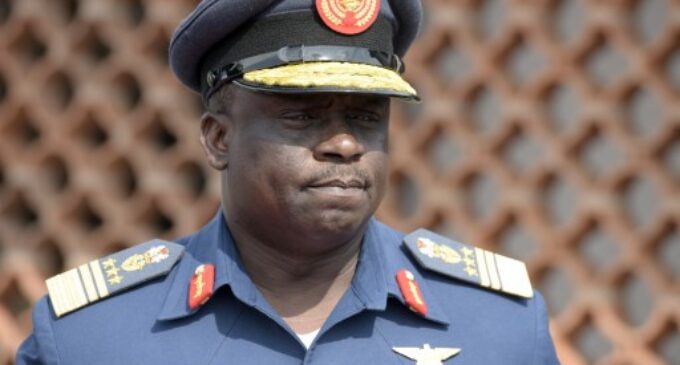 Chief of Nigerian air staff Air Marshall Adesola Amosu